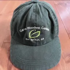 USA 企業 ロゴ 90s ビンテージ キャップ グリーン