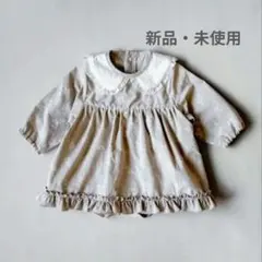 新品】定価5060円 韓国風 ロンパース 80 女の子 セレモニードレス