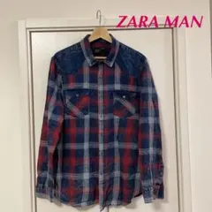 ZARA MAN チェック ネルシャツ