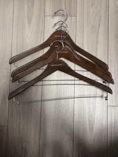 【4本セット】 ラルフローレン　木製ハンガー　紳士用