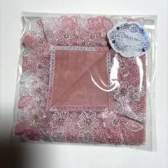 【新品未使用】近沢レースハンカチ　桜便りピーチ