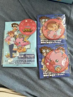 デジモンアドベンチャー アクリルスタンド缶バッジ キーホルダー武ノ内