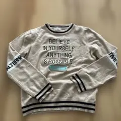 ALGY メッセージプリント ニット