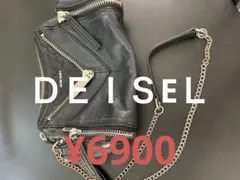 DIESEL レザー クロスボディバッグ