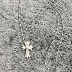 CHROME HEARTS クロムハーツ ラバークロス ネックレス ワイン - メルカリ
