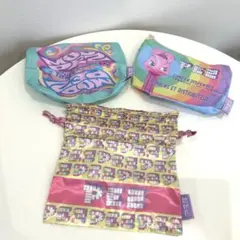PEZ ガチャガチャ 巾着 ポーチ
