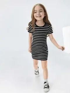 SHEIN KIDS ボーダー ワンピース