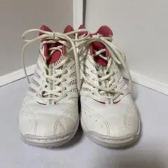 Mizuno ホワイト/ピンク スニーカー22.5cm