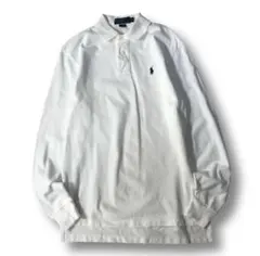美品 Polo by Ralph Lauren ホワイト ポロシャツ M