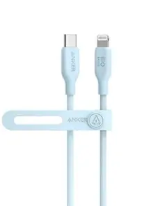 Anker 541 エコフレンドリー USB-C&ライトニングケーブル ブルー