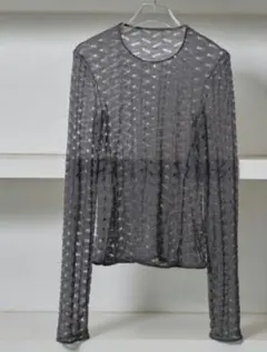 TODAYFUL Jacquard Long T-shirts black 美品 - メルカリ