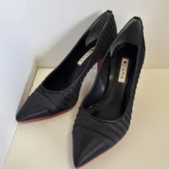 DIANA ブラック ストライプ ハイヒール24cm