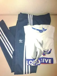 adidas originals スーパーガール トラックパンツ ドット 水玉 - メルカリ