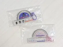 サンリオキャラクターズ レトロミニ 定規＆分度器キーホルダー （2点セット）