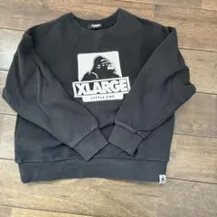 XLARGE ブラック トレーナー 140cm