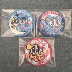 ナルミヤキャラクターズ　刺繍缶バッジ　エンジェルブルー　まとめ売り