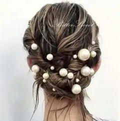 ヘアピン セット パール髪飾り