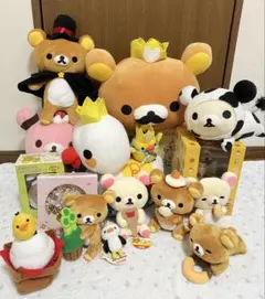 【希少】リラックマ　ぬいぐるみ12点と雑貨4点セット②　平成レトロ
