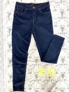 【美品】JEANASIS ダークブルー スキニーデニム L