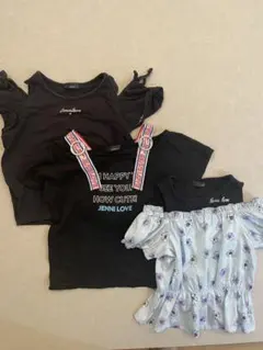 Jenni Love オフショルダーTシャツ 黒　３枚セット