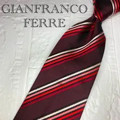 1674 【美品】 ジャンフランコフェレ ネクタイ レジメンタルのサムネイル