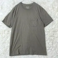 ナノユニバース Anti Soaked Tシャツ M カーキ Vネック ポケット