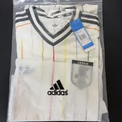日本代表 アウェイ adidas JFA サッカーシャツ ホワイト M 半袖 - メルカリ