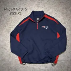 NFL ペイトリオッツ ハーフジップ プルオーバー XL 刺繍