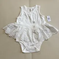 GAP ベビー ノースリーブ ロンパース 90cm ホワイト