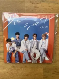 M!LK のぞいてみるく？展 CDジャケット風アクリルコースター ブルー