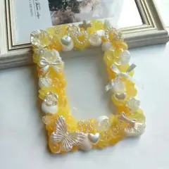 【ミステリーホイップ】ホイップデコ硬質ケース縦入れB8　オレンジ黄色白　透明