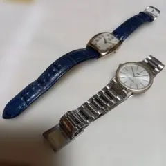 中古腕時計　電池切れ　2本組　日本大学非売品　ジャンクのサムネイル