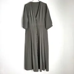 ⭐️美品⭐️ルイルエブティック ワンピース ロング フレア XL タック ミセス