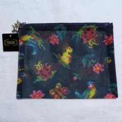 フェイラー　ハイジ　メッシュポーチ　M　ネイビー