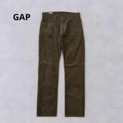 ギャップ コーデュロイパンツ 29×30 M スリム カーキ ストレッチ メンズ