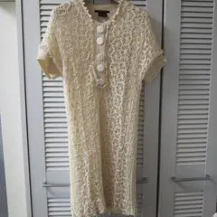 TORRAZZO DONNA☆かぎ編みニットワンピース♪おまけペチコート付き☆★