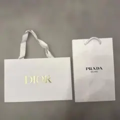 ショッパー ショップ袋 dior PRADA ハイブラ