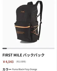 ※10月11日まで掲載【ほぼ未使用】プーマ FIRST MILE バックパック