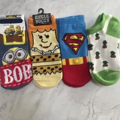 キャラクターアンクルソックス4足セット