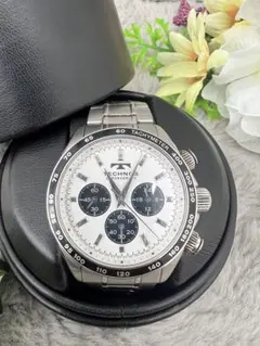 TECHNOS クロノグラフ・メンズクォーツ腕時計 可動品 690-05-1 - メルカリ