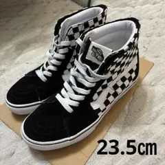 Vans Sk8-Hi チェッカーボード ブラック/ホワイトのサムネイル