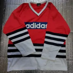 adidas アイスホッケー ユニフォーム レッド　usサイズLL