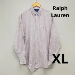 90’s RalphLauren YARMOUTH BDシャツ チェック XL