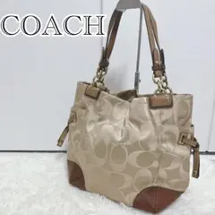 マ*ン様 COACH コーチ　肩掛け　トートバッグ シグネチャー 14505