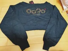 9090 OG Logo Glitter Off-shoulder Sweat