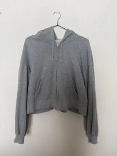 グレー ジップアップパーカー XLサイズ