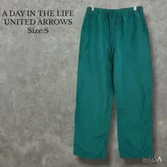 ♡アデイインザライフ【S】リネンパンツ イージーパンツ グリーン ウエストゴム