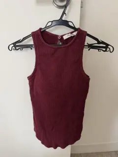美品　Moussy カップ付きアメリカンスリーブ
