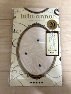 新品未開封チュチュアンナ　ブルードットタイツ