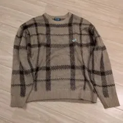 The Fox Collection チェック柄ニットセーターのサムネイル